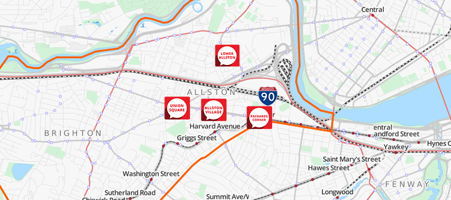 Allston Ma Neighborhood Map Pads 